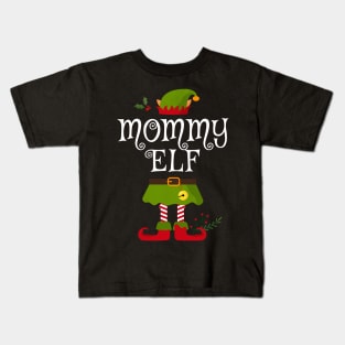 Mommy Elf Shirt , Family Matching Group Christmas Shirt, Matching T Shirt for Family, Family Reunion Shirts Kids T-Shirt